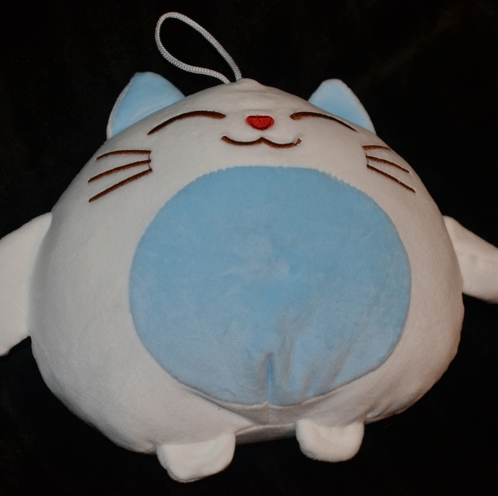 Kawaii Blue Plush Cat
